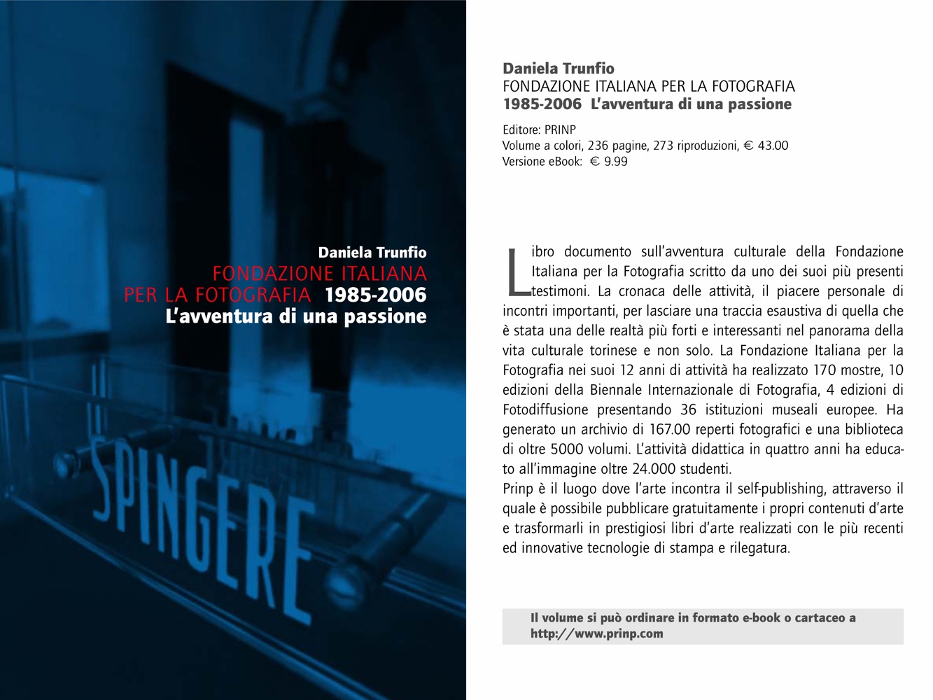 Copertina Fondazione Italiana per la Fotografia - 1985-2006 - L'avventura di una passione